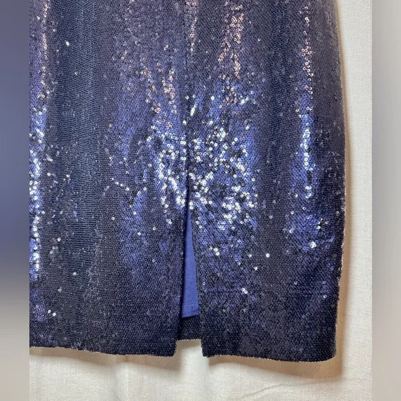 Chelsea28 Pull-on Midnight Blue Sequence Pencil Skirt. Size Medium (Worn ONCE!) - Picture 7 of 10